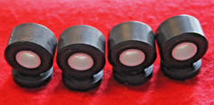 4 (GOOD/YEAR SUPER WIDE RACING SLICKS WIDE RACING WHEELS WITH STUDS & AXLES 1/25