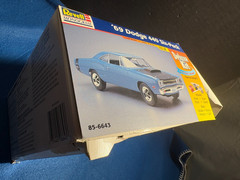 1/24 REVELL 1969 DODGE 440 SIX PACK SUPER BEE BLUE MODEL KIT OPEN READ B8