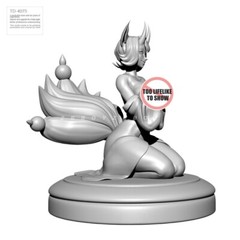 1/35 Resin Fantasy Fox Baby Girl Unpainted Unassembled td-4076-16a