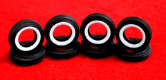 TIRES( 8 ) BEAUTIFUL F/STONE SUPREME( CLASSIC WIDE &PIN WHITE/WALLS ) 1/25 SCALE