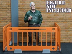 1/18 Scale Traffic Barriers – For car garage/repair workshop diorama (set of 3)