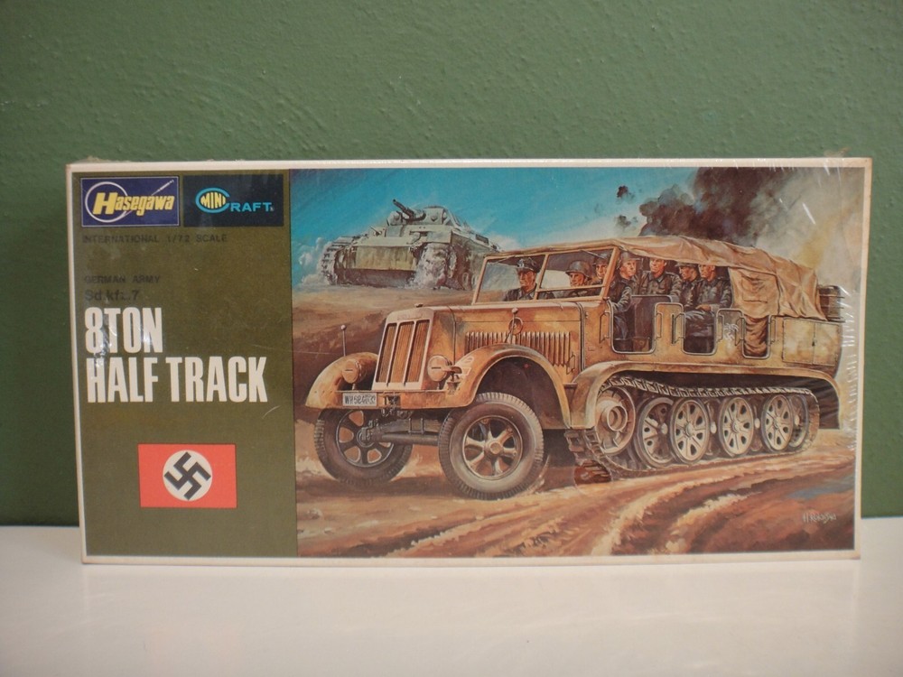 Hasegawa – 1/72 – German Army Sd. kfz. 7 8TON HALF TRACK – #711 – New / Sealed