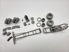 1960s Front Engine Dragster With Two V8s, 1/25 Scale Mode Kit