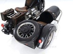 BMW R75 Military 1930s Motorcycle w/ Sidecar Metal Model 11″ Automotive Decor