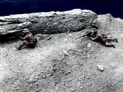 1/35 Scale Military Diorama Base Terrain Display Model Soldiers Figures Diecast