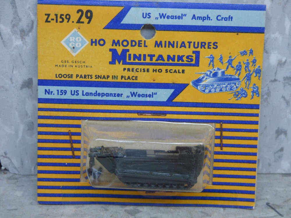 Roco Minitanks 1/87 Z-159 WWII US Weasel Amphibious Armored Craft Lot #3164K
