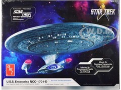 SKILL 2 MODEL KIT U.S.S. ENTERPRISE NCC-1701-D “STAR TREK” 1/1400 AMT AMT1429 M
