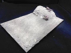 1/35 Scale WWII Diorama Display Base Military Model Terrain Scenic Scene