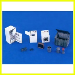 1/35 Scale Die-Cast Resin Model Assembled Kit Modern 1950’s Home Goods Diora…