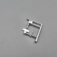 Revell 1/25 Hummer H2 Parts Kit Bash Chrome Rear View Mirror