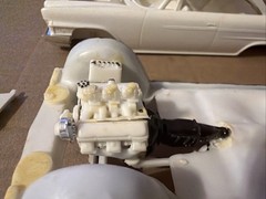 JoHan 1/25 1962 Chrysler 300 Hardtop molded in WHITE USA Oldies Needs Finishing