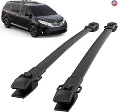 KUIPERAUTO 165lbs Aluminum Roof Rack Cross Bars Compatible for 2011-2020 Toyota