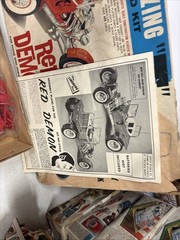 VINTAGE LINDBERG 1/8 SCALE 3-IN-1 CUSTOMIZING “T” RED DEMON MODEL KIT – RARE (1)