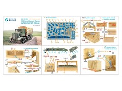 Quinta Studio 1:35 “Voroshilovets” Tractor Interior 3D Decal for Trumpeter