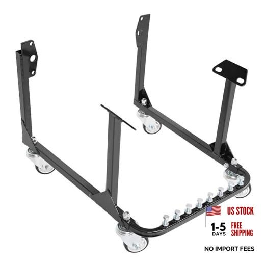 Engine Cradle Stand w/Wheels Compatible with Chevy Chevrolet Small Block &