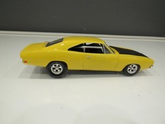 1969 Mopar Dodge Charger tubbed custom Car model Kit 1/25 Built vintage