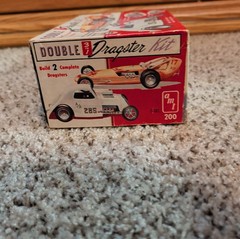 Vintage Amt Double 3 In 1 Dragster 1/25 Scale Model Parts Kit