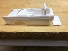 1957 Chevy Spirit Of ’57 Body, Int Cup, Firewall, 1/25 MPC. (Free USA Shipping)