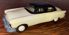 1953-54 FORD 4 DOOR DEALER PLASTIC/METAL CAR~ 7-1/2″~ WIND UP~CUSTOMLINE SEDAN