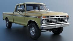3d Printed 1/25 1974 Ford F250 SuperCab Model Kit