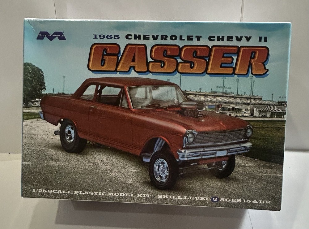 MOEBIUS 1965 CHEVY II GASSER MODEL KIT #2324 CHEVROLET GASSER 1:25 KIT