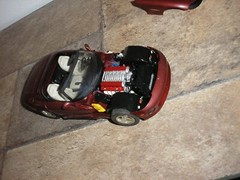 NICE Vintage 1/24 1/25 Detailed Dodge Viper RT-10 Sport Car Red w White interior