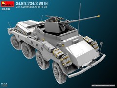 Miniart 1/35 Sd.Kfz.234/3 WITH 2cm SCHWEBELAFETT #35431📌USA📌New Rel.📌Sealed