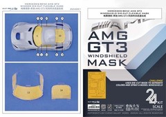 1/24 Mercedes-AMG GT3 Windshield Masking Stencil for Tamiya 24345