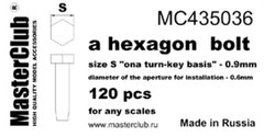 1/35 Master Club MC435031-9 Hexagon standard bolt head size S on turn-key basis