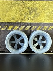 1/24 Scale American Racing Vintage Style Wheel Set Upgrade For Scale Modeling