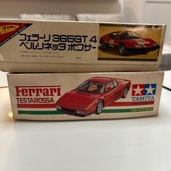 TAMIYA 1/24 FERRARI TESTAROSSA & nichimo FERRARI365 GT-4 Berlinetta Boxer