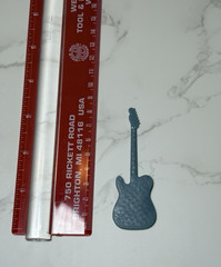 1/12 Scale Electric Telecaster Style Guitar For Model Car Dioramas Miniature