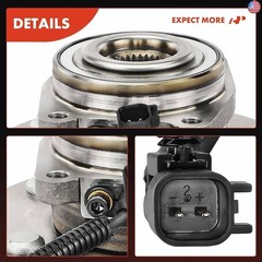 A-Premium Front Wheel Bearing and Hub Assembly with ABS & 5-Lug Compatible