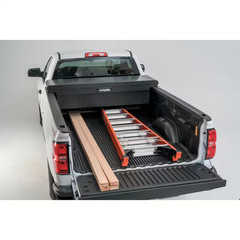 Crossbed Truck Tool Box in Aluminum, 71.36 In. Full-Size, in Matte Black