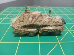 Africa Corps 1/72 1/87 ? Army Tank Trucks Built Model WW II German Tan Diorama