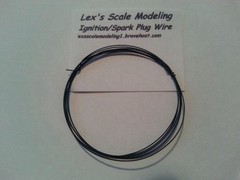 Ignition Spark Plug Wire Black 1/24 & 1/25 Models 3FT