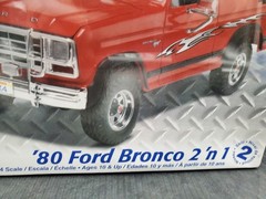 🔥😎Monogram Trucks ’80 Ford Bronco 2 n 1 Kit #85-7214 Factory Sealed Dented Box