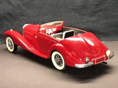 Vintage Monogram Mercedes Benz 540K Convertible Coupe 1/25 Model Nice Build
