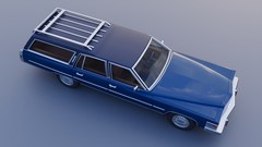 ABS-LIKE RESIN 3D PRINTED 1/25 1979 CADILLAC FLEETWOOD BROUGHAM WAGON KIT