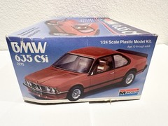 VTG 1981 Monogram BMW 635 CSI 1:24 Plastic Model Car Kit 2275 Open Box Complete