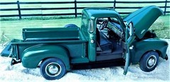 Chevrolet 55Chevy57 Truck Pickup1950Custom Built Metal Model Hot Rod1955Car1957