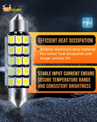 5 X 360 Lumens Super Bright 2835 15-EX Chipsets 569 578 211-2 212-2 LED B
