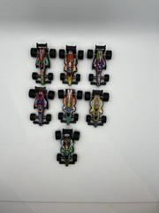 Mini Plastic Dragsters Lot Of 7 Pre Owned In Great Condition See Photos
