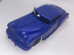 1950 Pontiac Chieftain Wind-Up BO Headlights MARX 1/20 Blue VF-XLNT