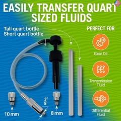 Lower Unit Gear Oil Pump, Quart Bottle Lube Transfer, Marine Transmission