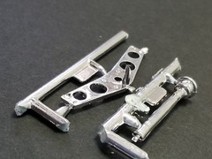 1933 Willys DRIVESHAFT & CENTER CROSSMEMBER from AMT 1:25 Model Kit 33