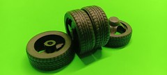 1/24 1984 Porsche 911 Carrera 3.2 Coupe Fuchs Rims Wheels Rubber Tire Staggered