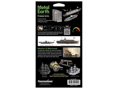 USS MONITOR & USS MERRIMACK IRONCLAD SHIPS STEEL MODEL KIT BY METAL EARTH ICX231