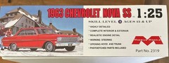 Moebius 1963 Chevy Nova SS Coupe 1:25 scale model car kit 2319