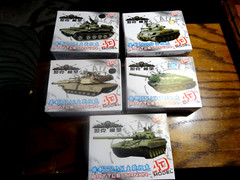 FIVE Boxes Various 4D Models BATTLE TANKR